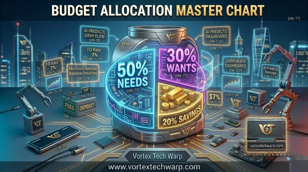 50 30 20 budget rule for managing student pocket money