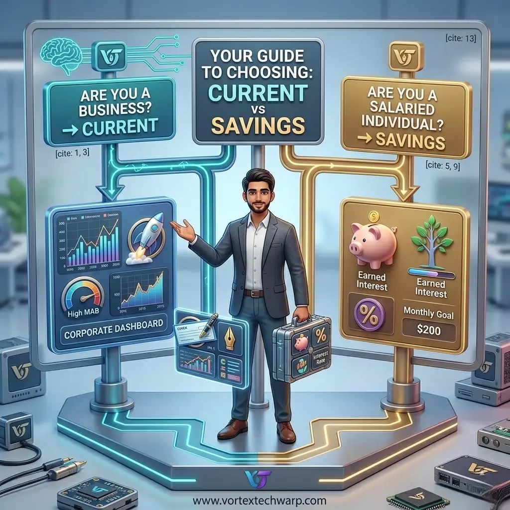 Flowchart guide: How to choose between Current and Savings Account