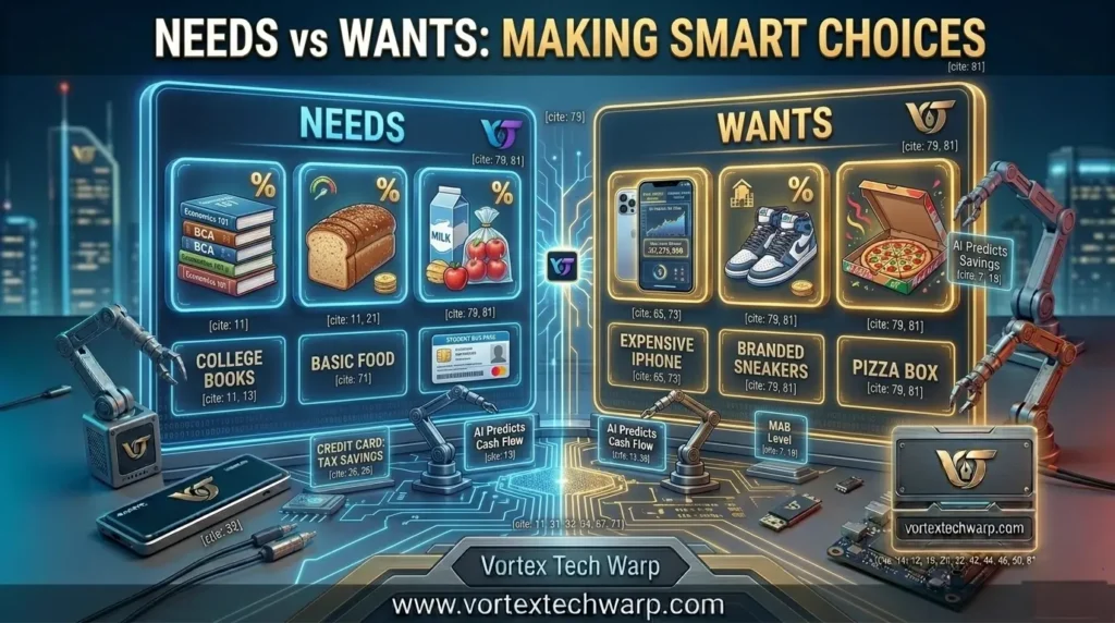 Defining needs versus wants difference to prevent overspending