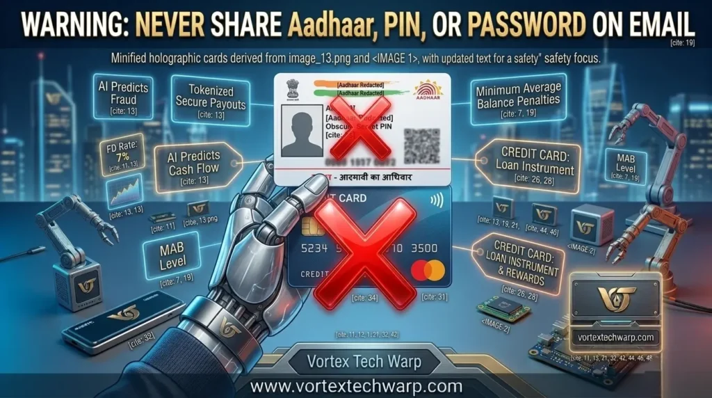 Security warning: never share sensitive Aadhaar data or banking pin