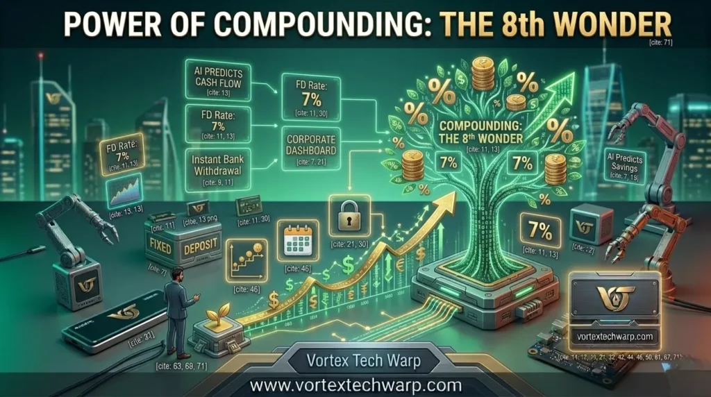 Understanding power of compounding interest growth chart over time