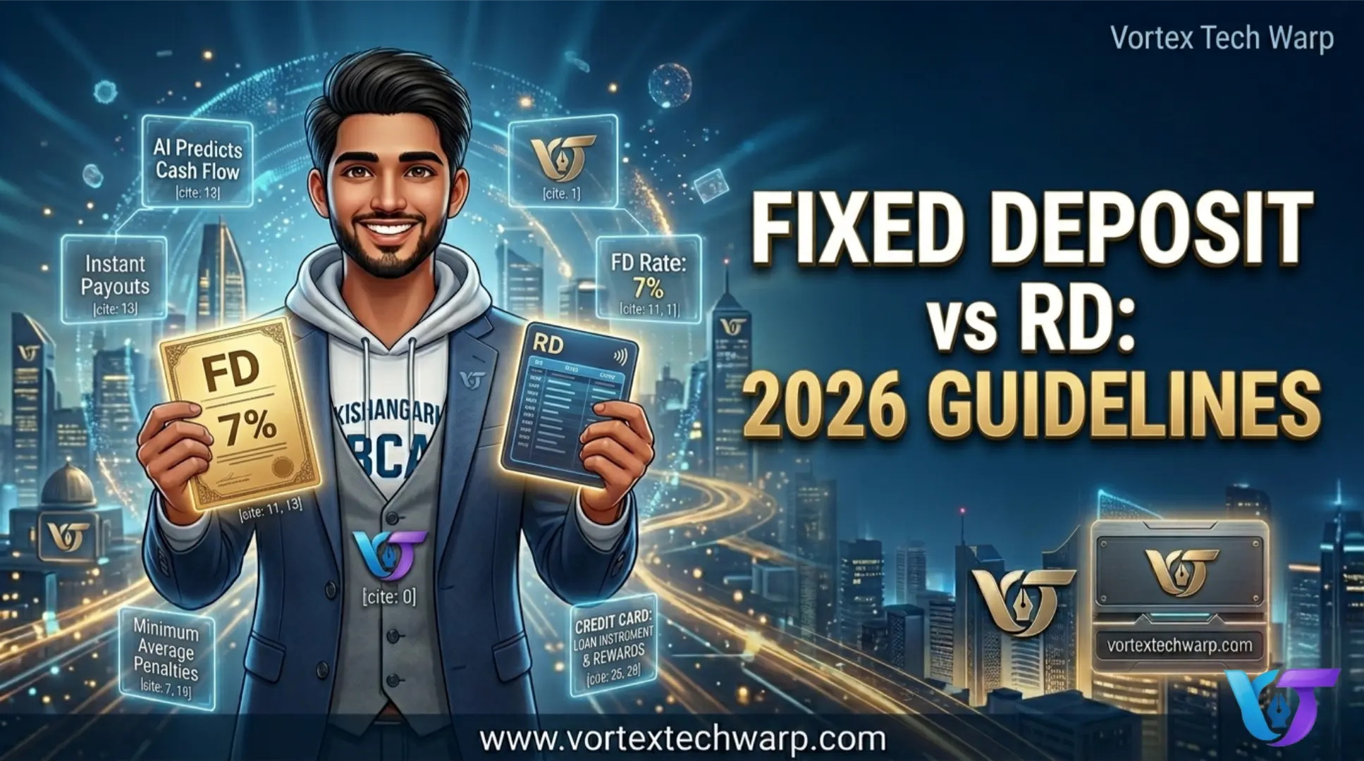 Fixed Deposit vs RD ultimate comparison guide by Vortex Tech Warp