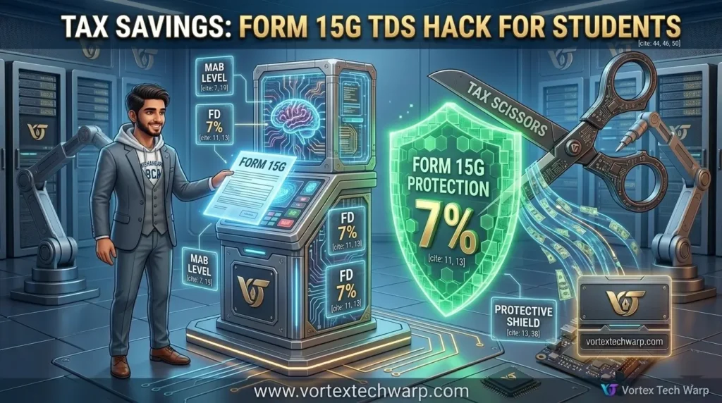 How to use Form 15G to avoid TDS on Fixed Deposit vs RD interest for students