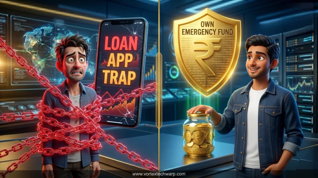 Comparison between high interest emergency loan apps and your own emergency fund