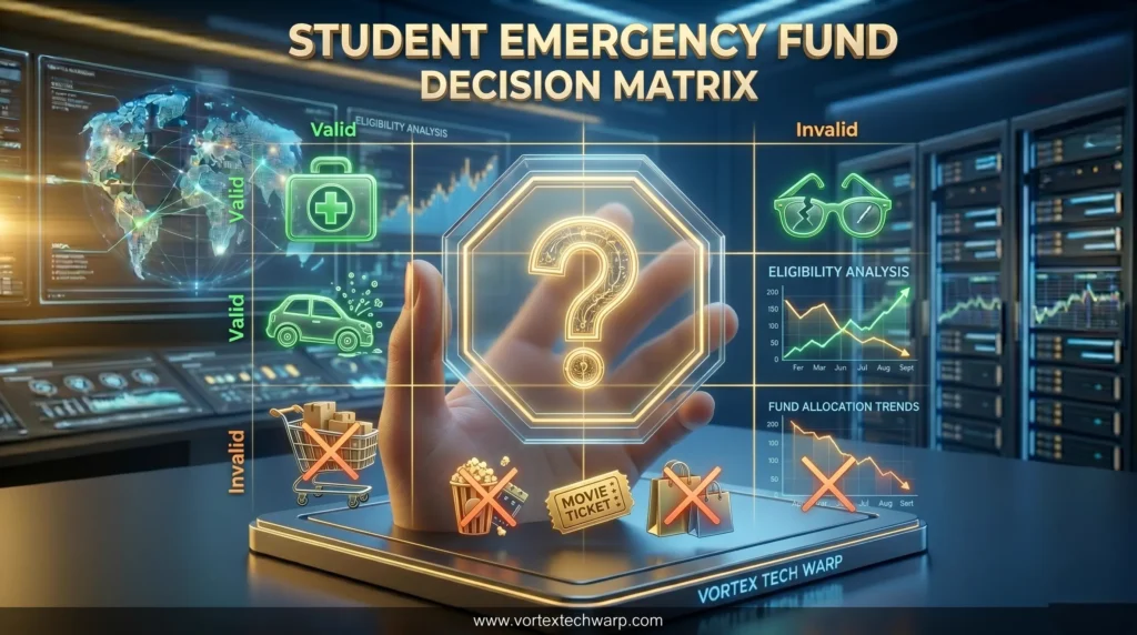 Financial discipline matrix to understand when to use emergency fund money
