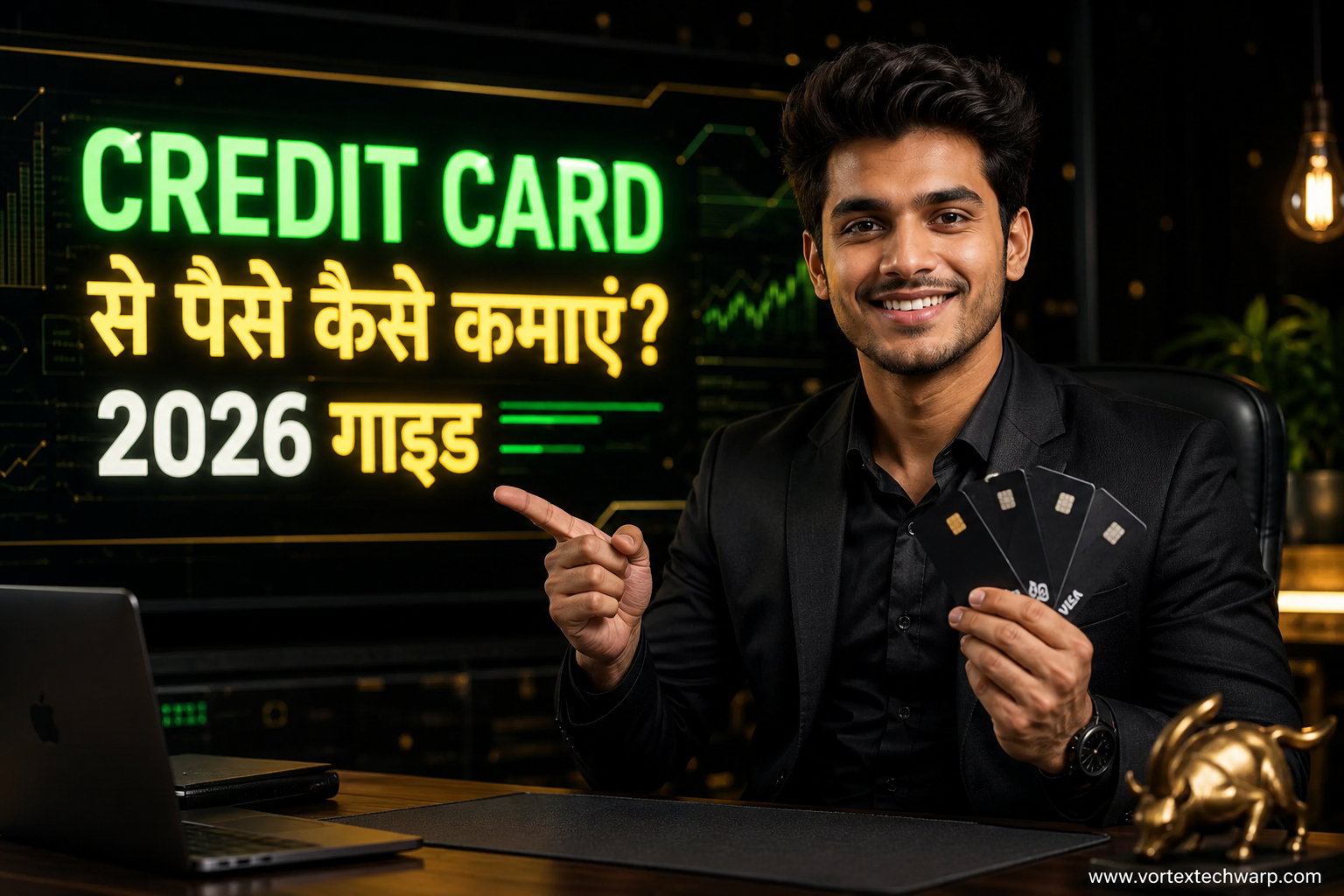 क्रेडिट कार्ड से पैसे कैसे कमाएं? 2026 में रिवॉर्ड पॉइंट्स और कैशबैक का जादुई हैक - Vortex Tech Warp